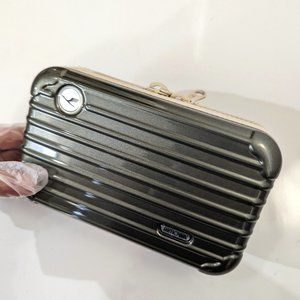 MINT! Rimowa Lufthansa First Class Hard-Shell Amenity Kit mini Pouch khaki